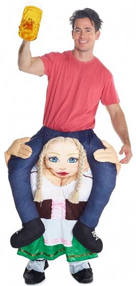 GERMAN BEER WENCH PIGGYBACK COSTUME FOR ADULTS