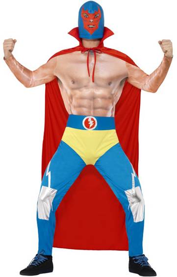 MEXICAN WRESTLER COSTUME FOR MEN