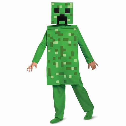 CLASSIC MINECRAFT CREEPER COSTUME FOR BOYS & GIRLS