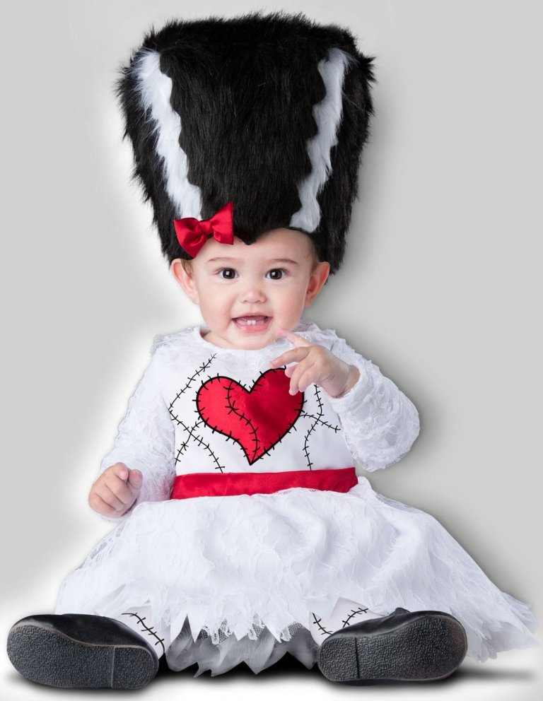 MINI MONSTER BRIDE COSTUME FOR BABY GIRLS