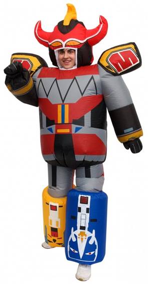 INFLATABLE POWER RANGERS MEGAZORD ADULT COSTUME