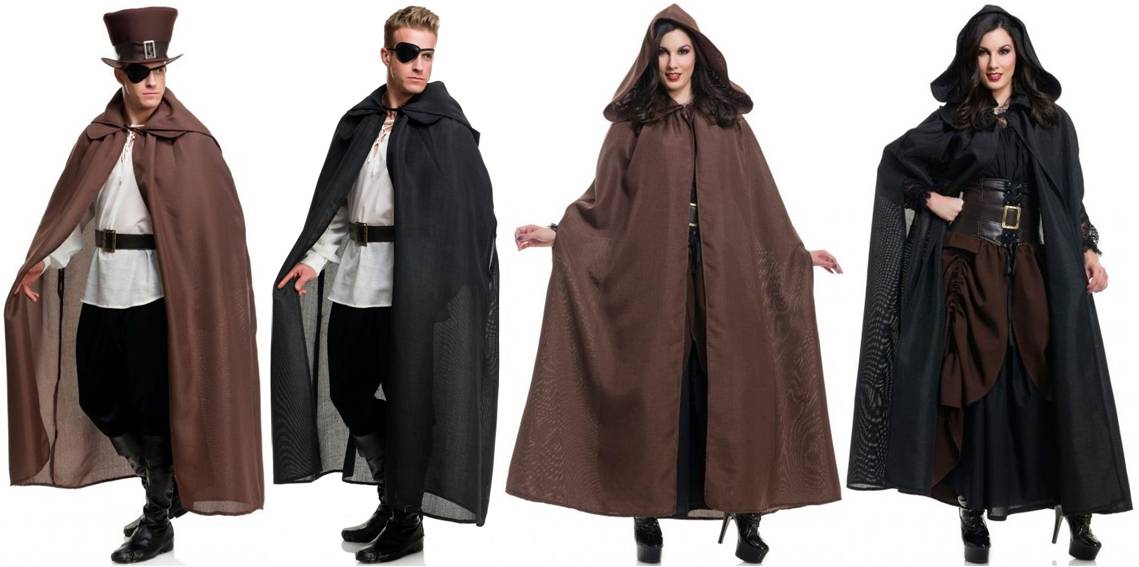 MULTI-PURPOSE BURLAP CLOAK FOR ADULTS