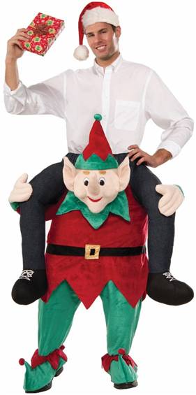 MYSELF ON AN ELF COSTUME FOR ADULTS