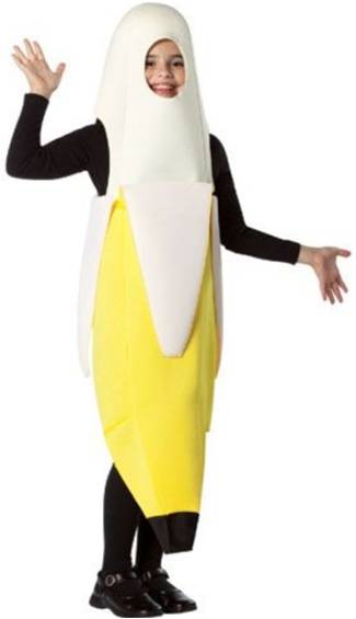 PEELED BANANA COSTUME FOR KIDS