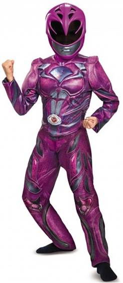 POWER RANGERS MOVIE PINK RANGER COSTUME FOR GIRLS