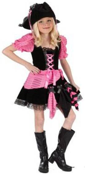 PINK PUNK PIRATE COSTUME FOR GIRLS