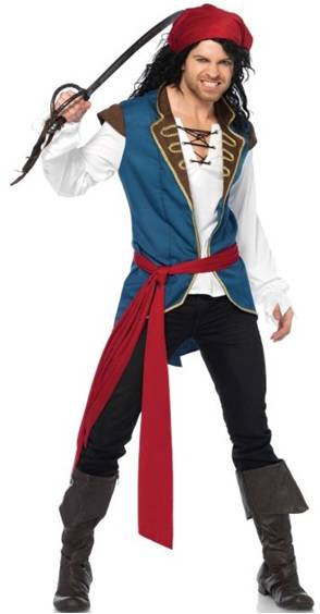 DELUXE PIRATE SCOUNDREL JAKE COSTUME FOR MEN