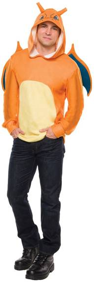 POKEMON CHARIZARD UNISEX COSTUME HOODIE FOR ADULTS