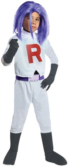 TEAM ROCKET JAMES COSTUME FOR BOYS