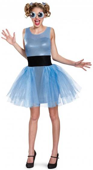 POWERPUFF GIRLS SASSY BUBBLES COSTUME FOR WOMEN