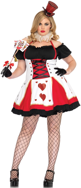 PRETTY PLAYING CARD QUEEN OF HEARTS