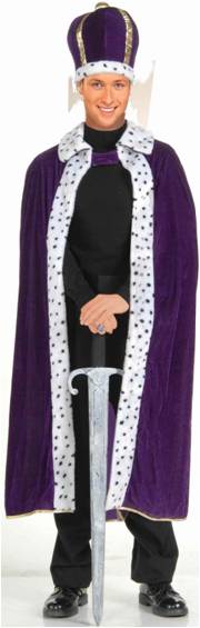 PURPLE KING ROBE AND CROWN SET