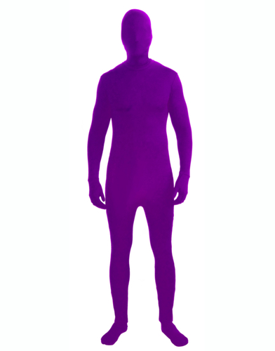 PURPLE DISAPPEARING MAN SKIN SUIT