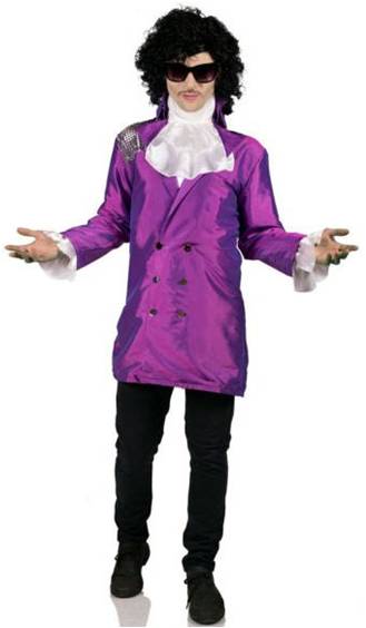 PRINCE PURPLE POP STAR COSTUME FOR MEN