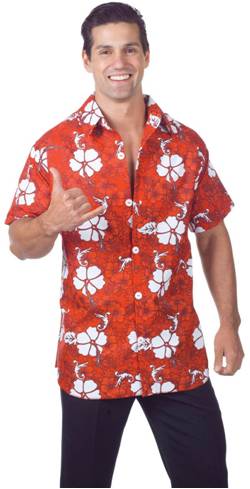 RED HAWAIIAN SHIRT