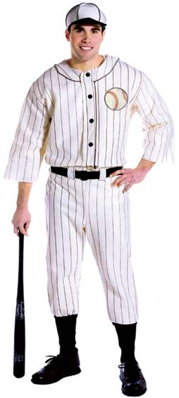 RETRO BASEBALL PLAYER COSTUME FOR MEN