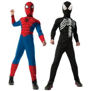 REVERSIBLE MUSCLE SPIDER-MAN/VENOM COSTUME FOR BOY