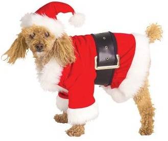 SANTA DOGGIE SUIT COSTUME FOR DOGS