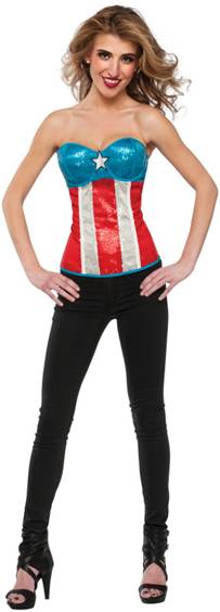 AMERICAN DREAM SEQUIN CORSET