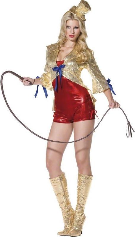 SEXY SPARKLE CIRCUS LADY RINGMASTER