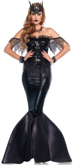 SEXY DARK WATER SIREN MERMAID COSTUME FOR WOMEN