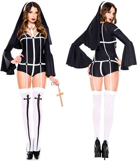 SEXY DISRESPECTED MOTHER SUPERIOR NUN COSTUME