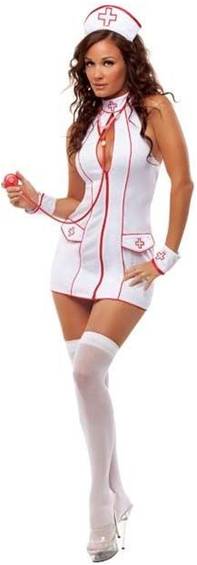 SEXY FRISKY NURSE COSTUME FOR WOMEN