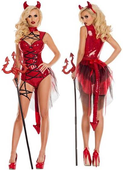 SEXY PENTAGRAM DEVIL COSTUME FOR WOMEN