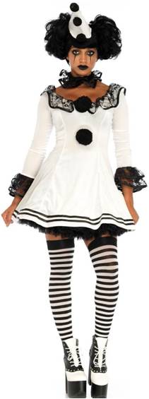 SEXY PIERROT CLOWN COSTUME FOR WOMEN