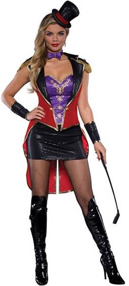 RACY RINGMISTRESS / LION TAMER COSTUME FOR WOMEN