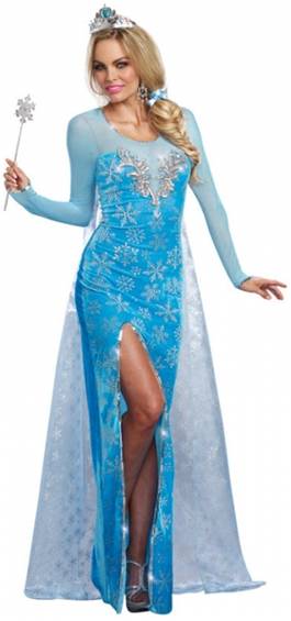 DELUXE SNOW ICE QUEEN COSTUME FOR WOMEN