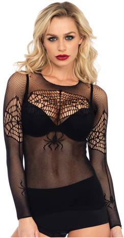 SEXY SPIDERWEB MICRO NET TOP FOR WOMEN