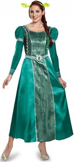 SHREK DELUXE FIONA MOVIE COSTUME FOR WOMEN