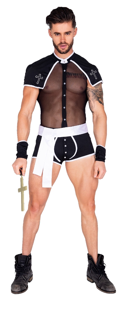 SINFUL CONFESSION SEXY PRIEST COSTUME FOR MEN