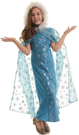 SNOW QUEEN CAPE FOR GIRLS