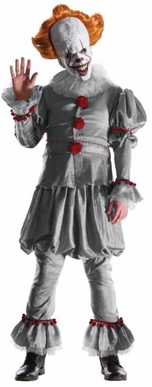 DLX STEPHEN KING'S IT PENNYWISE EVIL CLOWN COSTUME