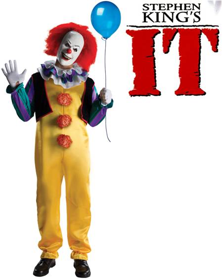 STEPHEN KING'S IT PENNYWISE EVIL CLOWN COSTUME