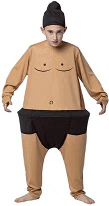 SUMO WRESTLER HOOPSTER COSTUME FOR KIDS