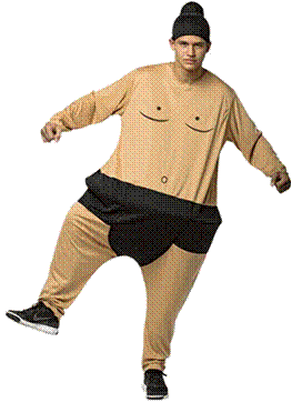 SUMO WRESTLER HOOPSTER COSTUME FOR MEN