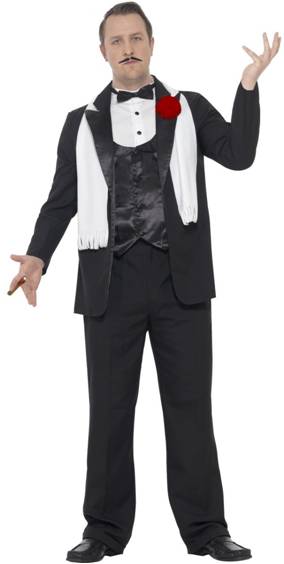 THE GODFATHER CURVES GANGSTER COSTUME FOR MEN