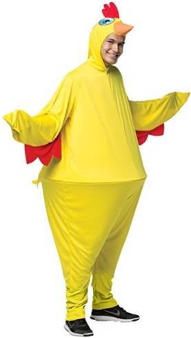 CHICKEN HOOPSTER COSTUME FOR ADULTS