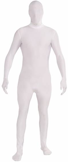 WHITE DISAPPEARING MAN SKIN SUIT