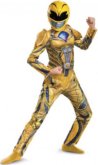 POWER RANGERS MOVIE YELLOW RANGER COSTUME FOR GIRL